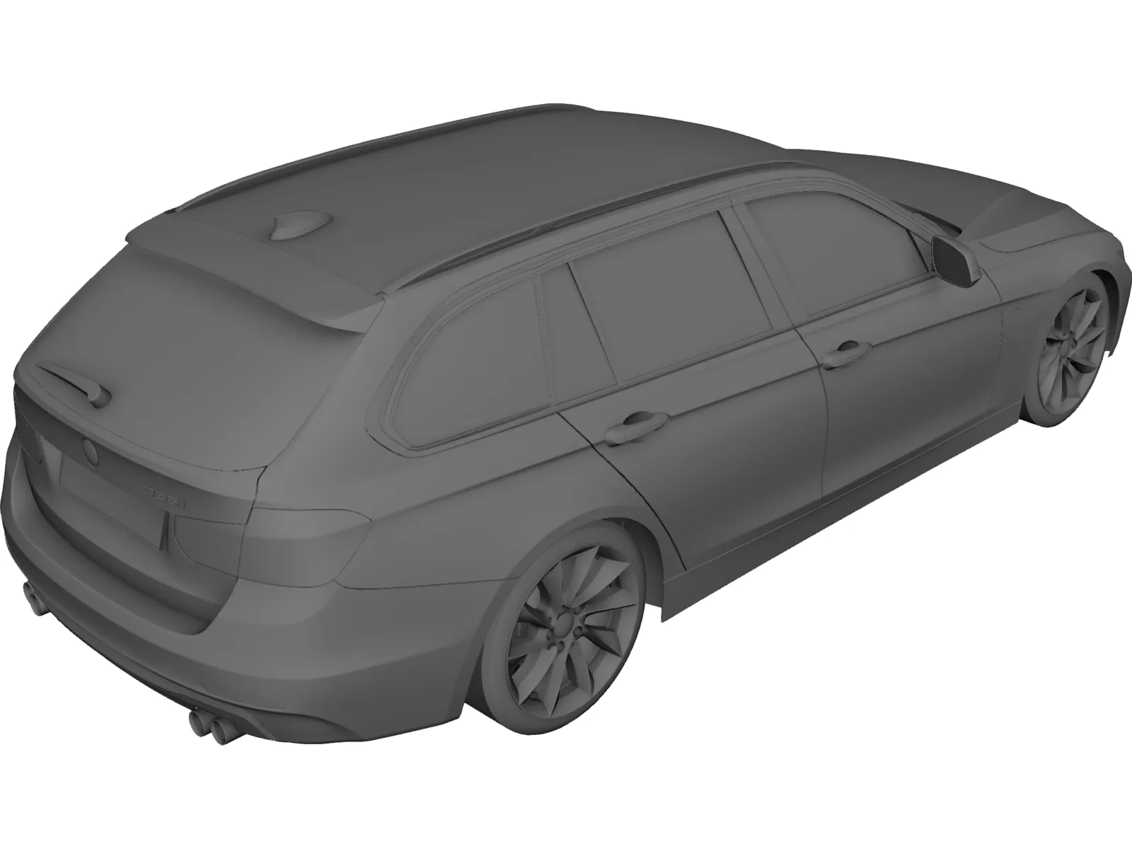 BMW 3-Series Touring [F31] (2013) 3D Model main preview
