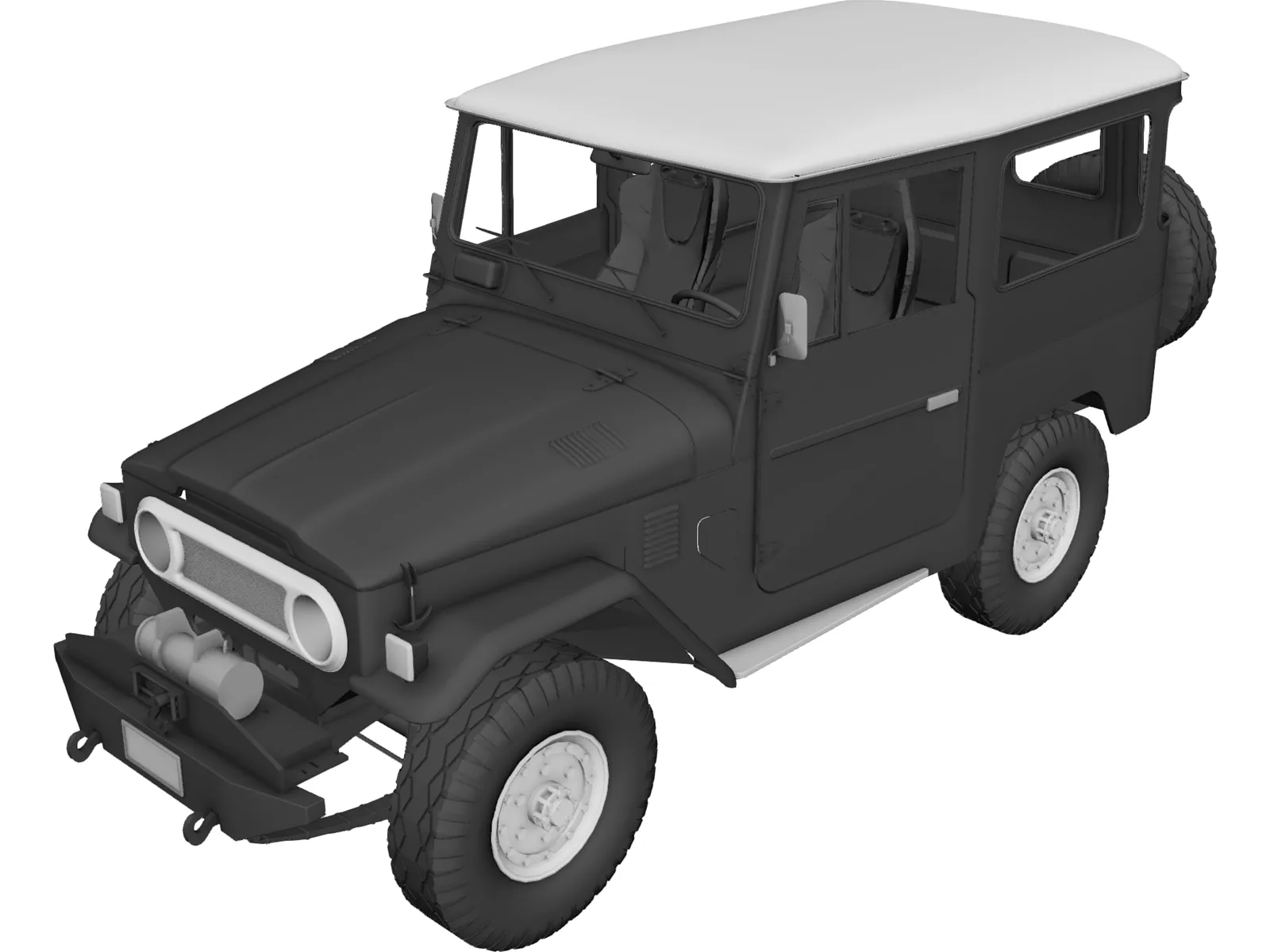 Toyota Land Cruiser FJ40 3D Model main preview