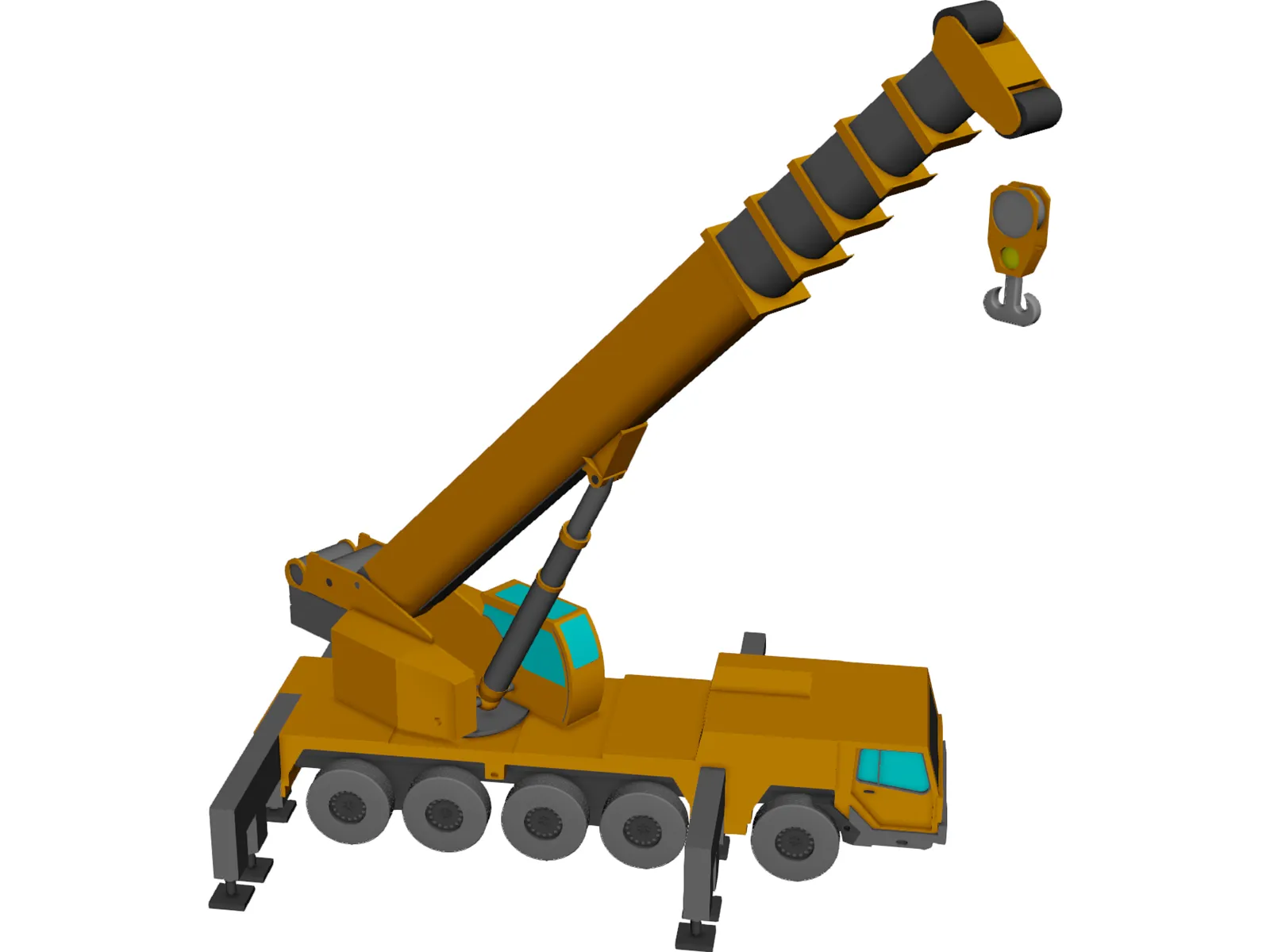 All Terrain Crane 3D Model main preview