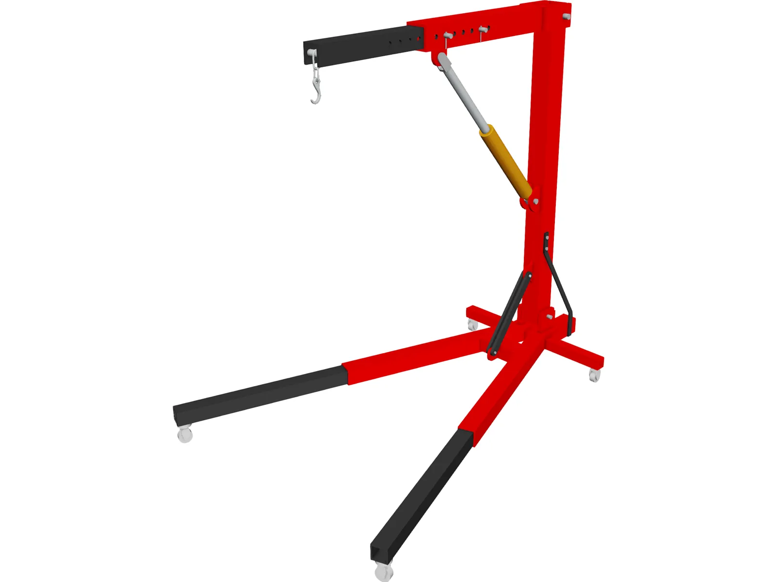 Engine Workshop Crane 3D Model main preview