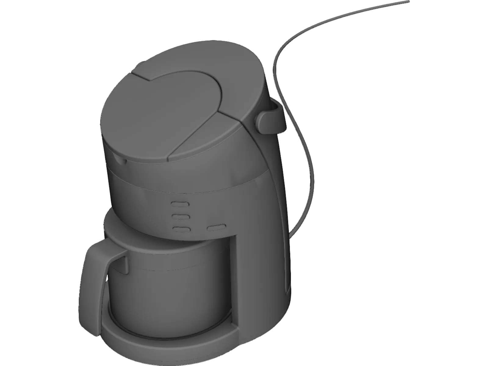 Coffee Machine 3D Model main preview