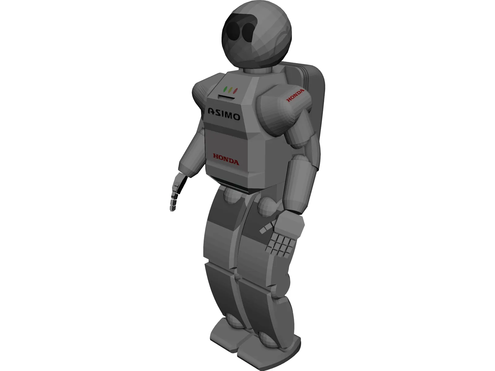 Honda Asimo Robot 3D Model main preview