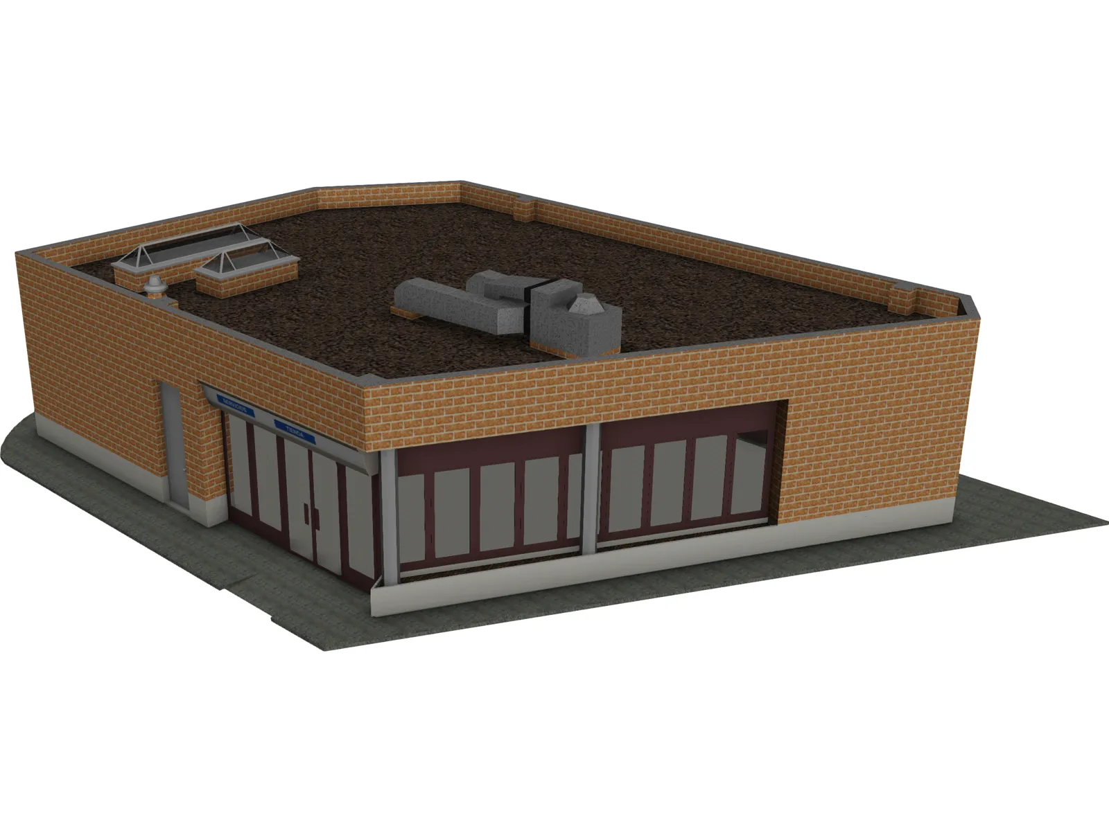 Small Store 3D Model main preview