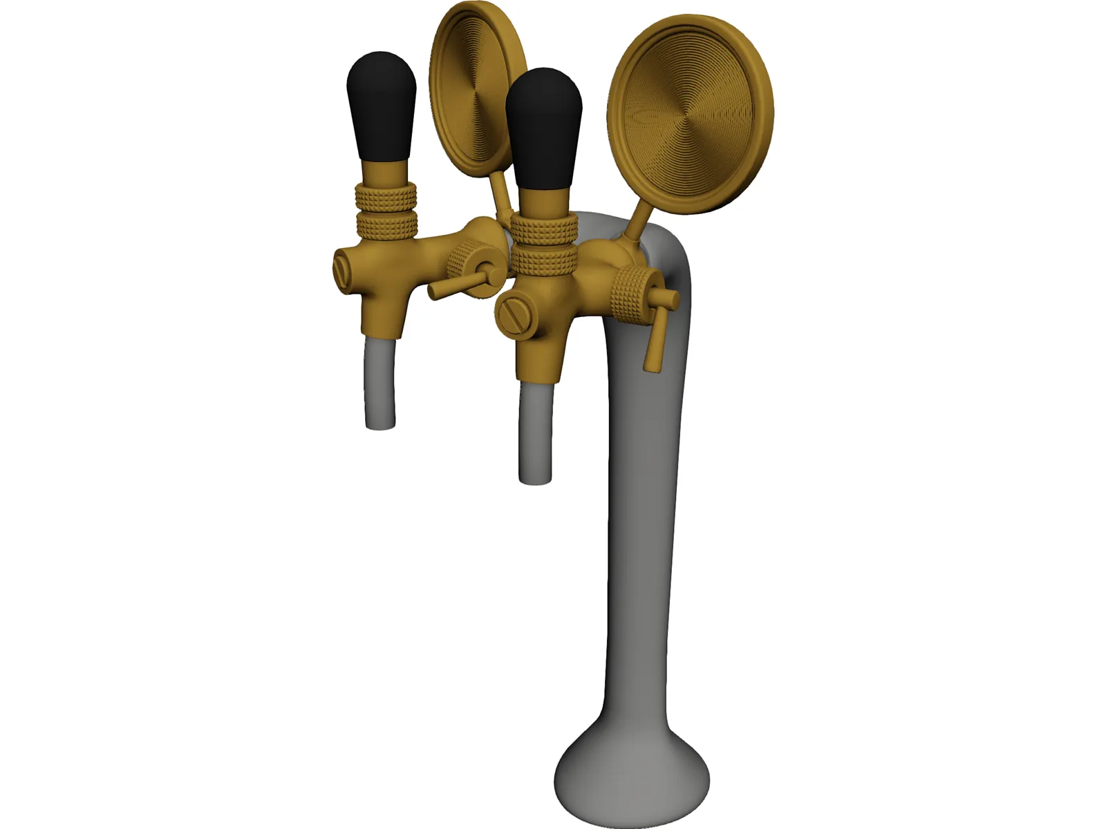Bar Beer Tap 3D Model main preview