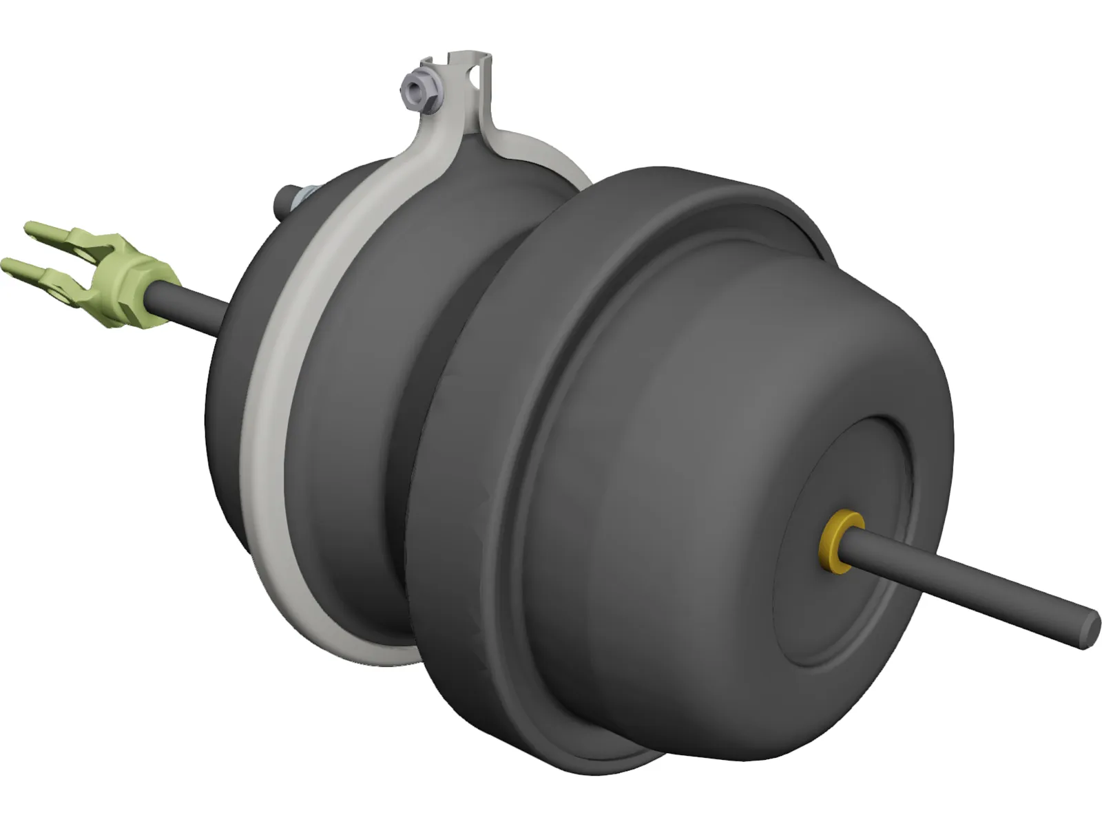 Brake Air Chamber 3D Model main preview