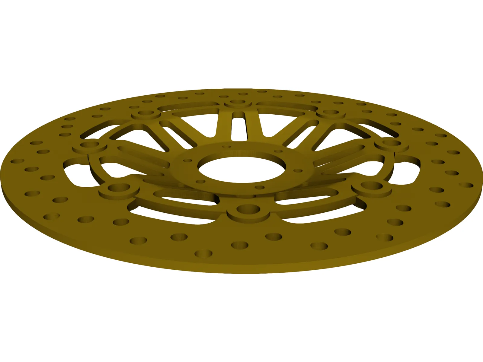 Honda CBR600F3 Frony Brake Rotor 3D Model main preview