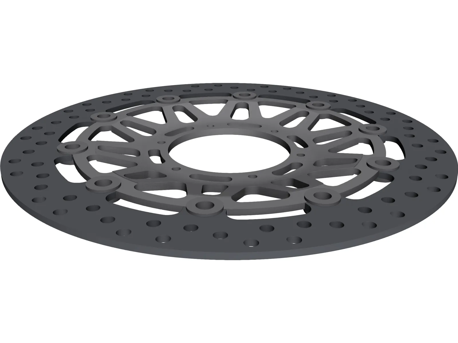 Honda CBR929/954RR Brake Disk 3D Model main preview