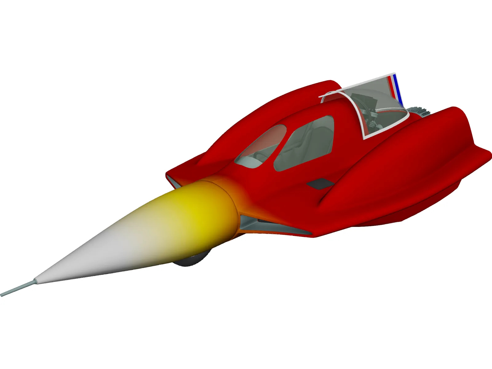 Turbo Sonic Concept 3D Model main preview