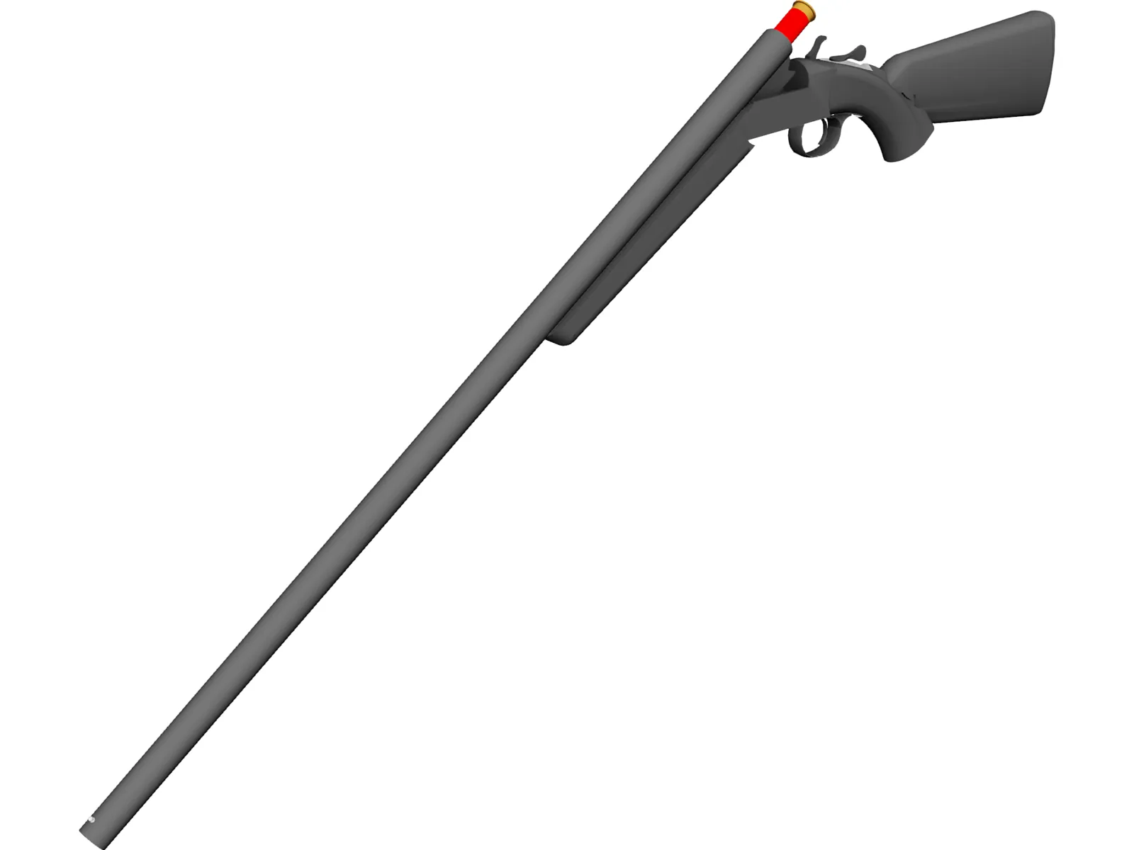 Winchester 12 Gause 3D Model main preview