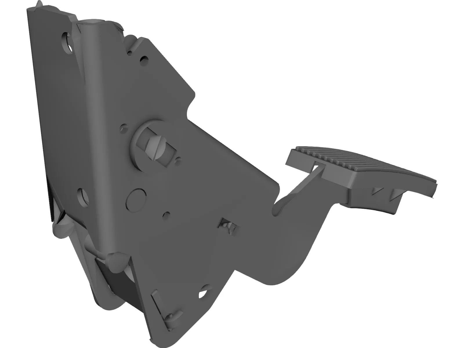 Brake Pedal 3D Model main preview