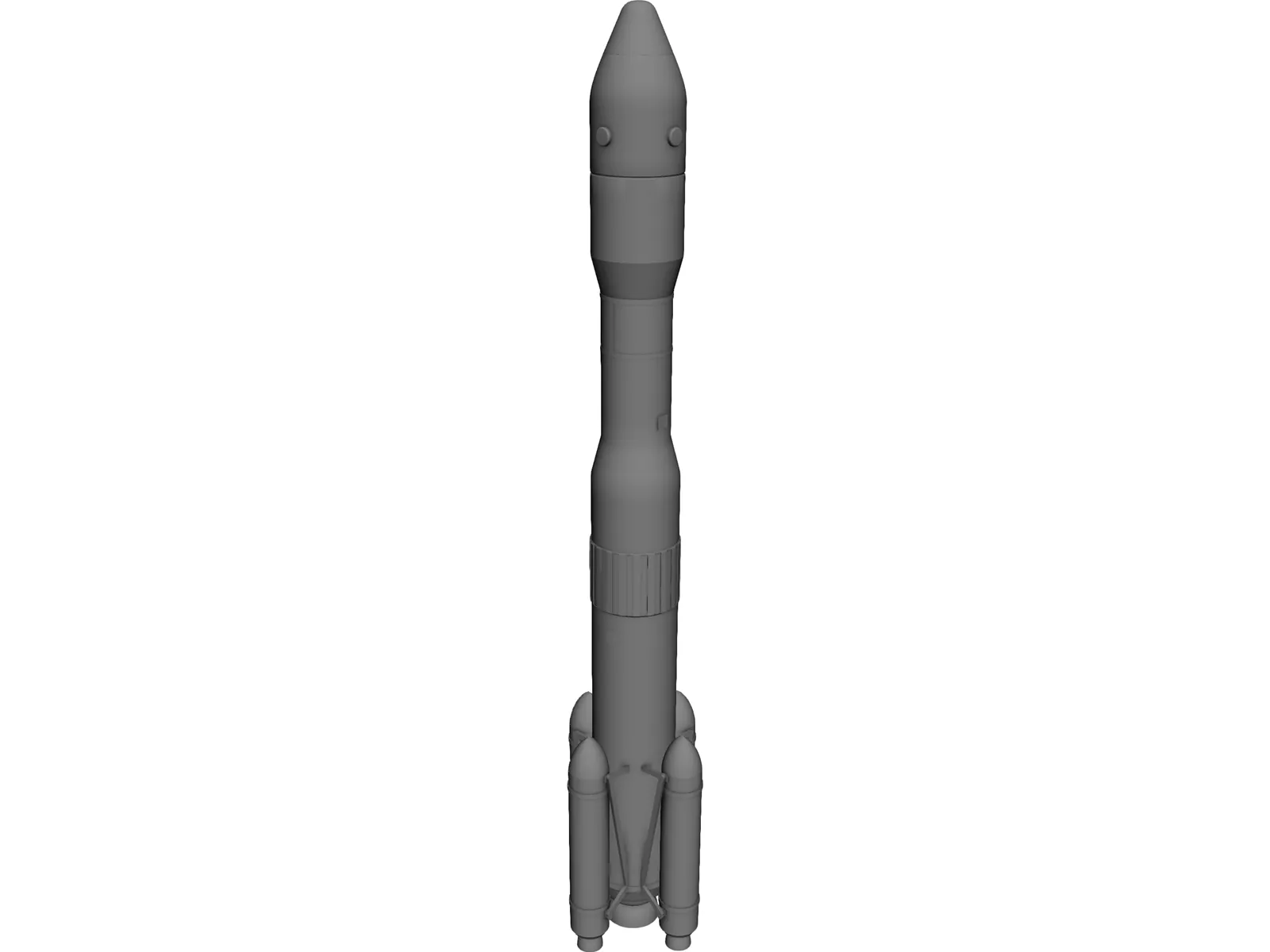H2B Rocket 3D Model main preview