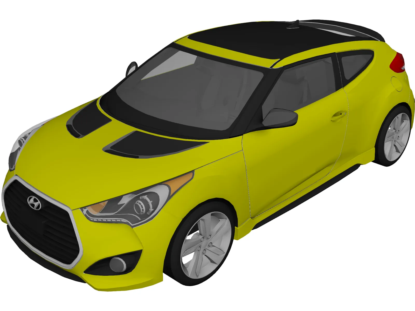 Hyundai Veloster Turbo (2013) 3D Model main preview