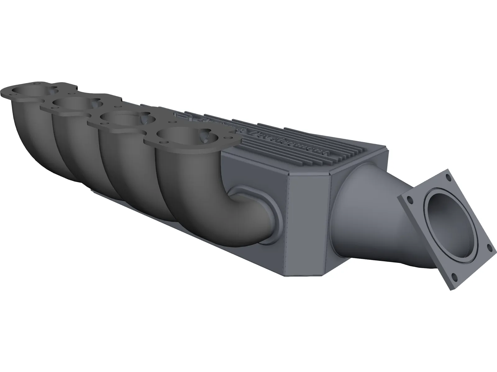 Honda CBR600CC Intake Manifold 3D Model main preview