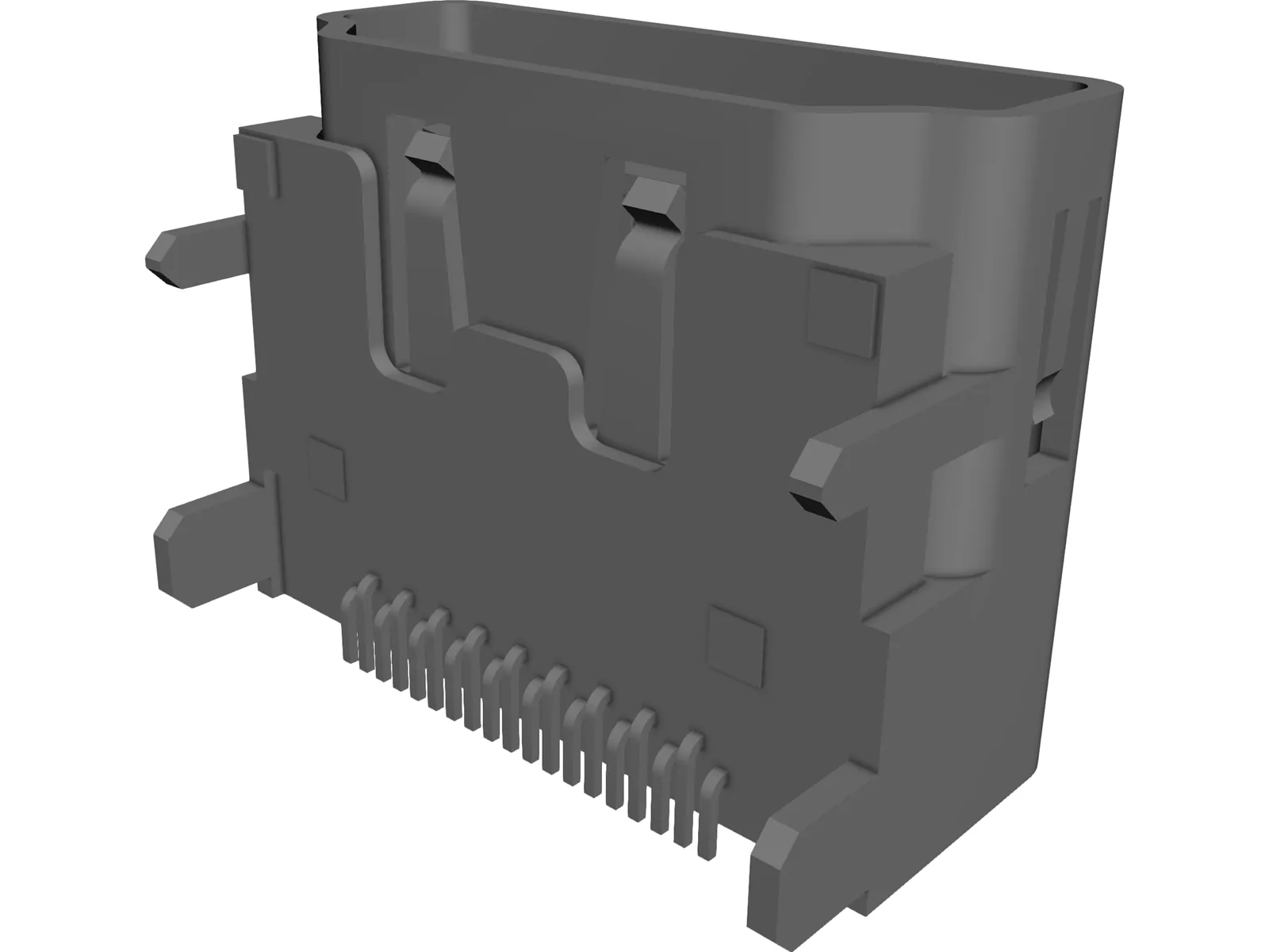 HDMI Connector 3D Model main preview