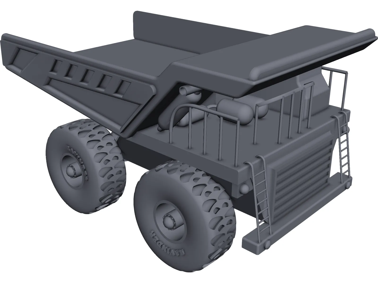 Caterpillar Mine Truck 3D Model main preview