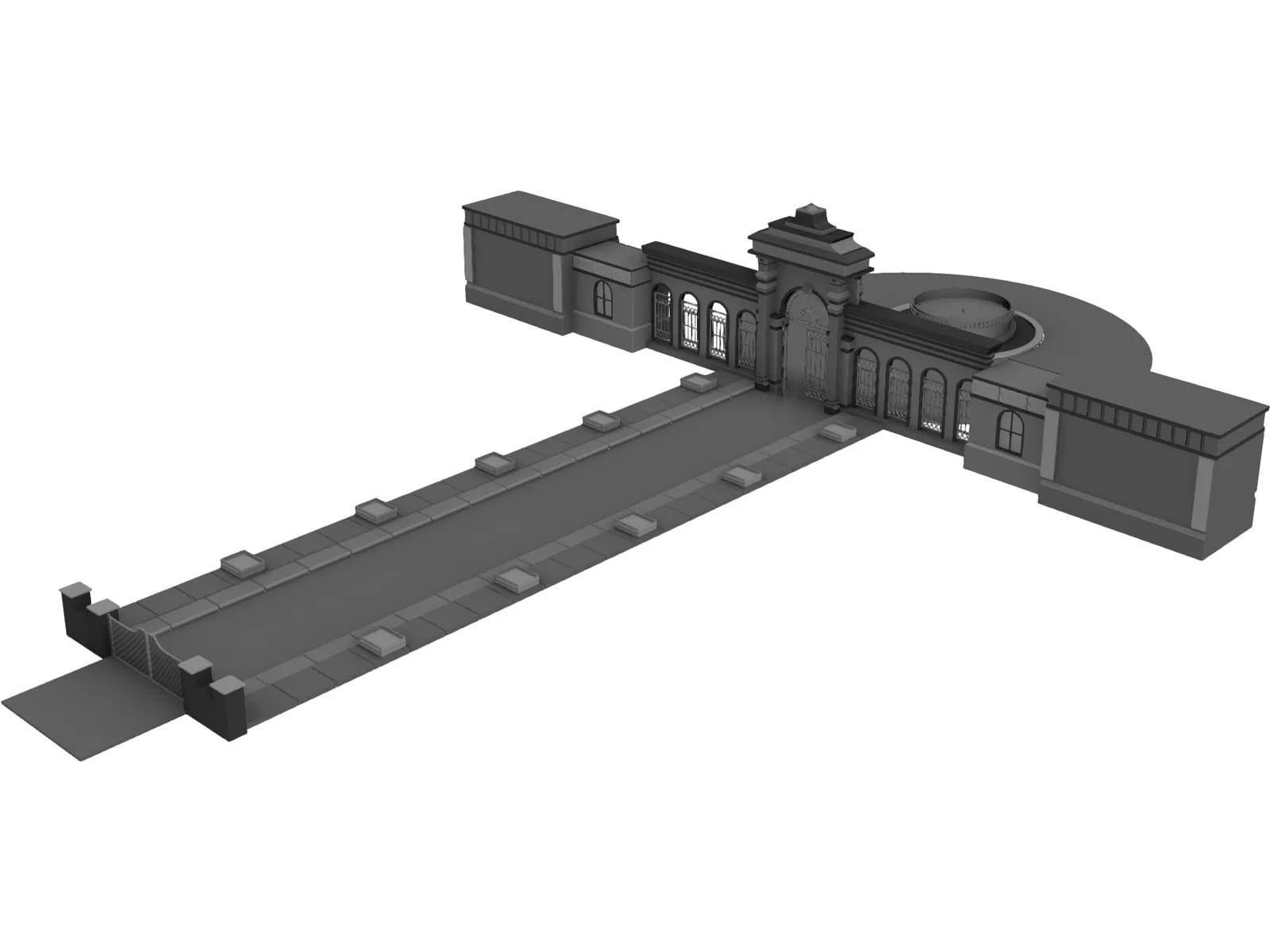 Gate 3D Model main preview