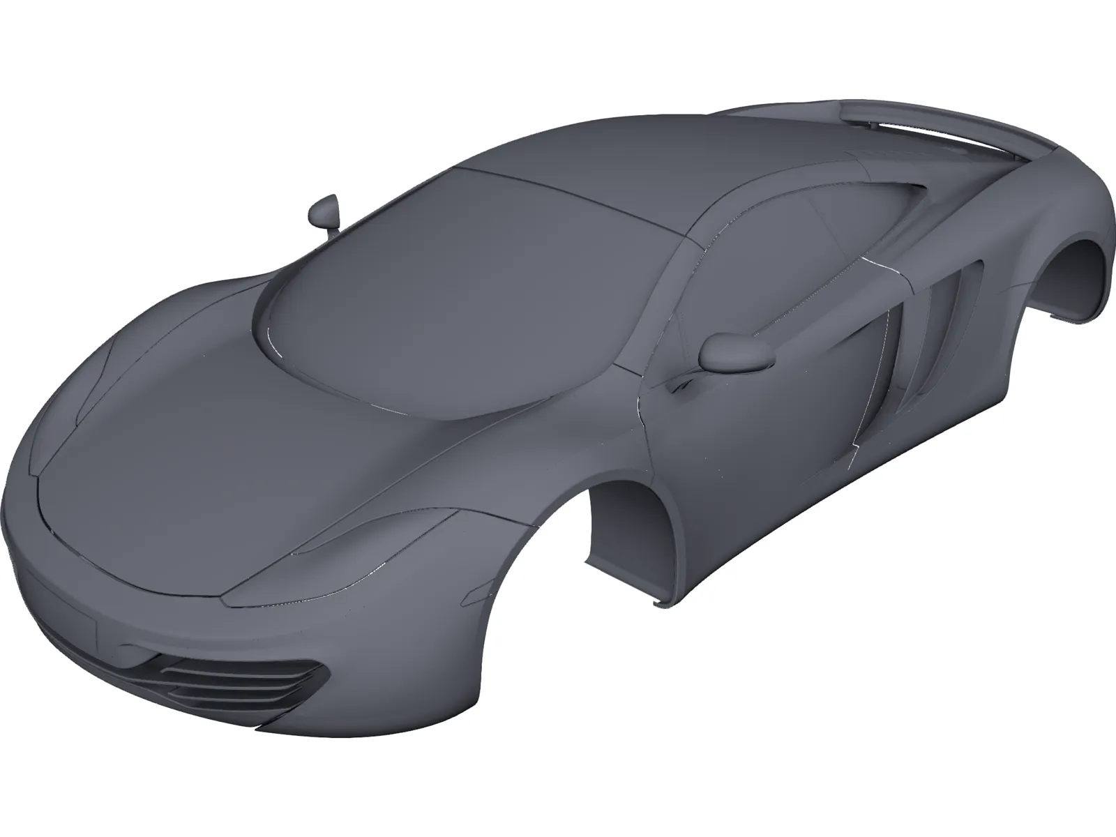 McLaren MP4-12C Body 3D Model main preview