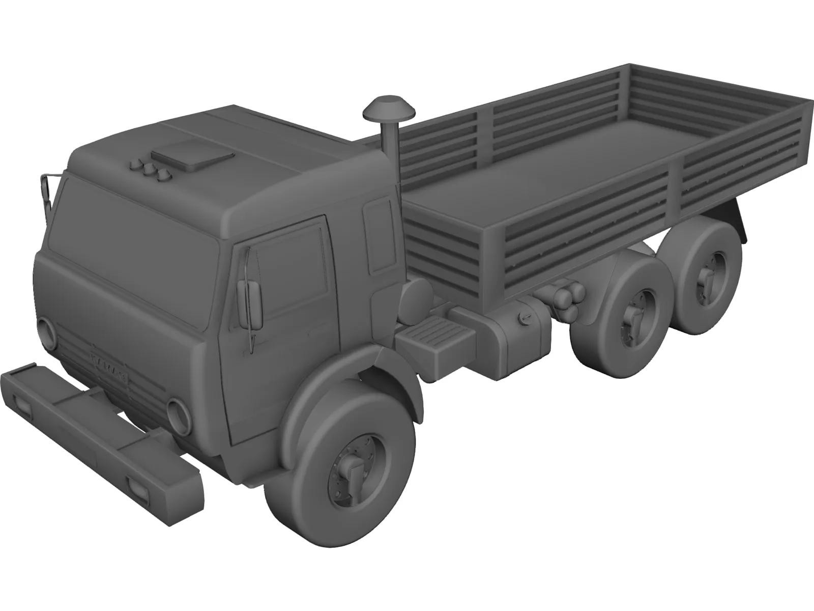 Kamaz 5350 3D Model main preview