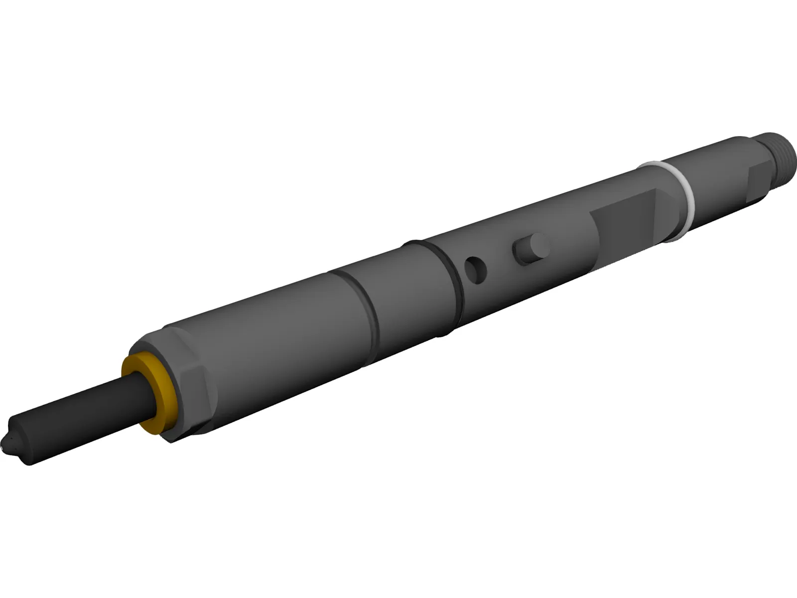 Bosch Diesel Fuel Injector 3D Model main preview