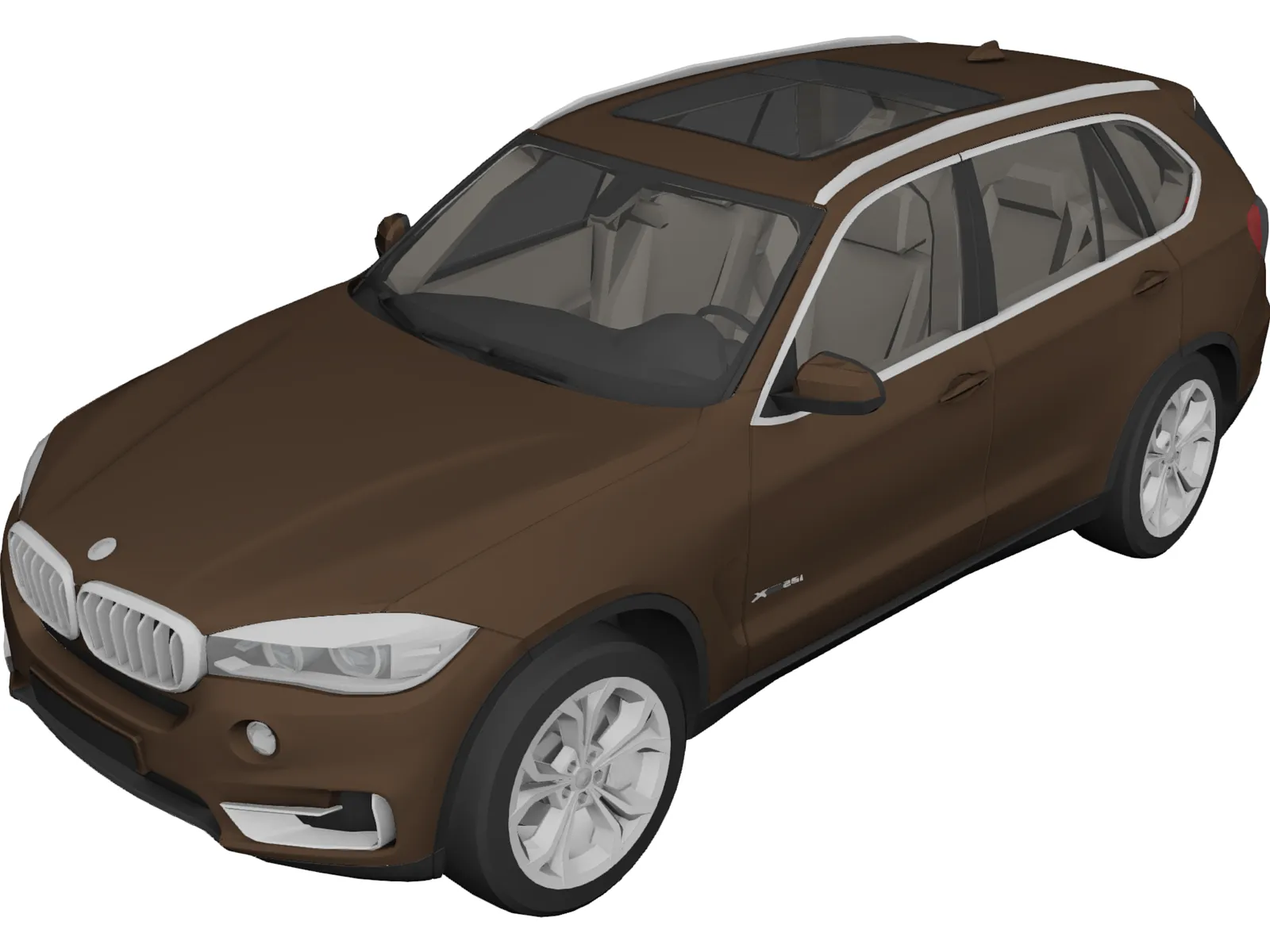 BMW X5 F15 (2014) 3D Model main preview