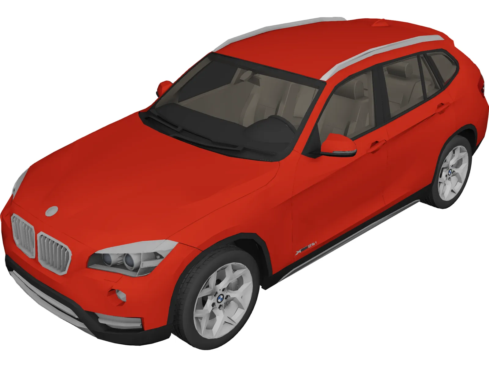 BMW X1 (2013) 3D Model main preview