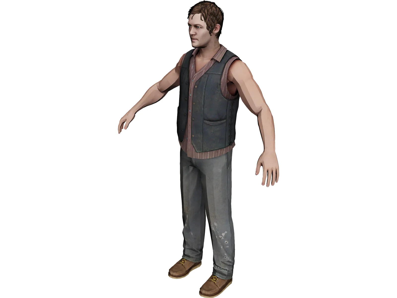 Daryl Dixon 3D Model main preview