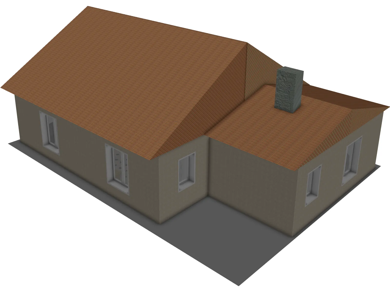 Little House 3D Model main preview