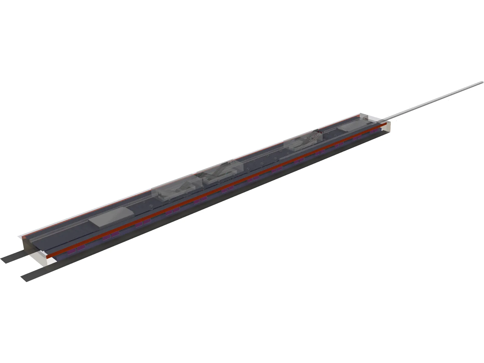 Metro Subway Station 3D Model main preview