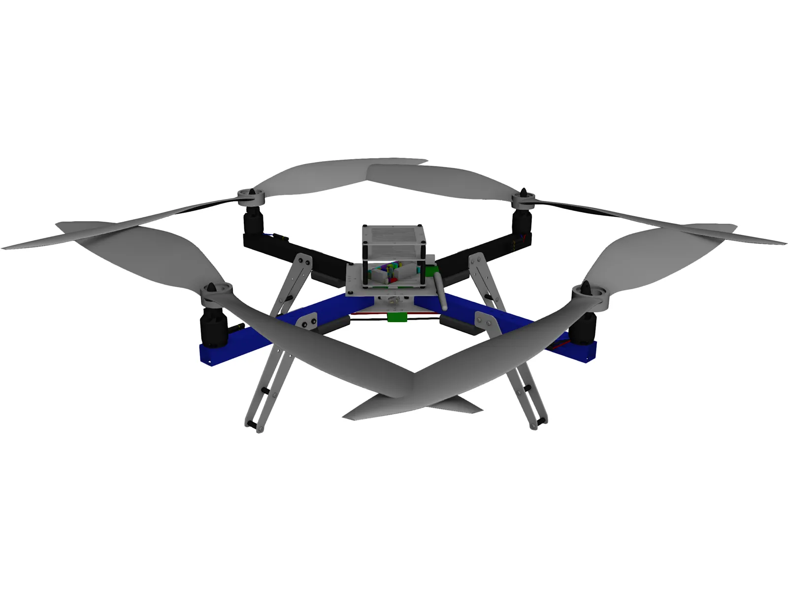 Arducopter Quadcopter 3D Model main preview