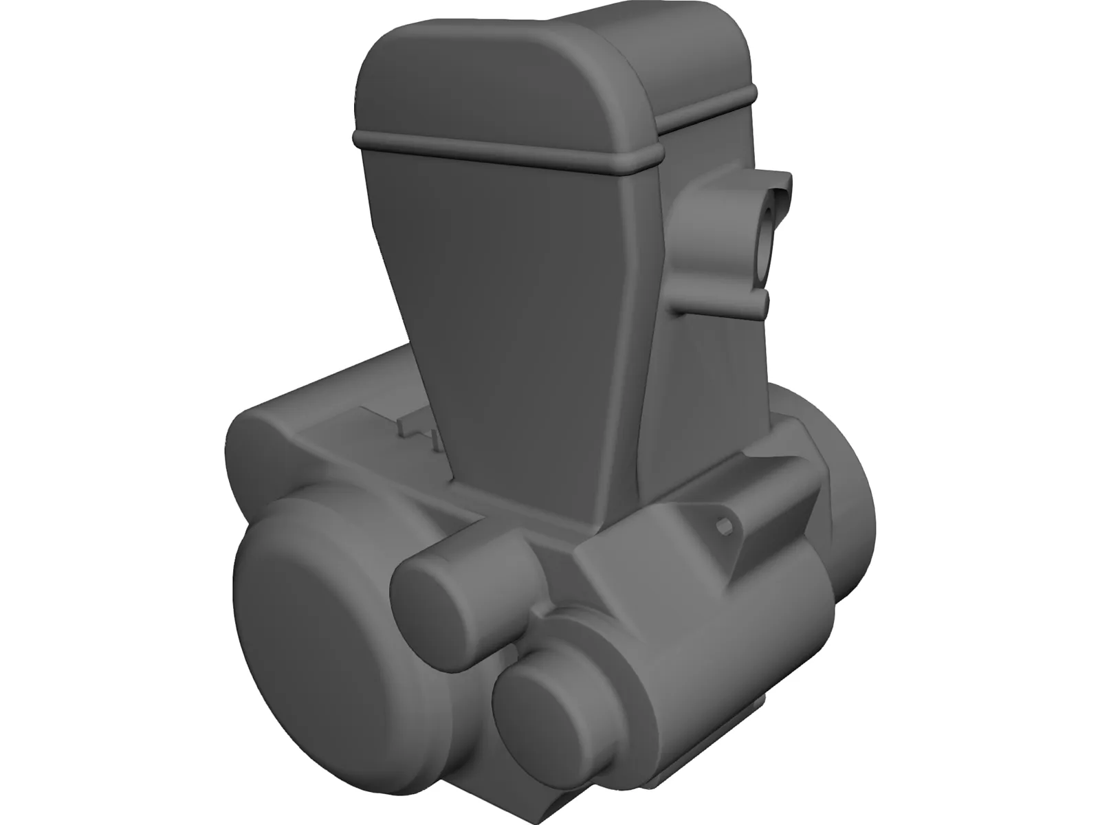 Suzuki DR-Z 400 Engine 3D Model main preview