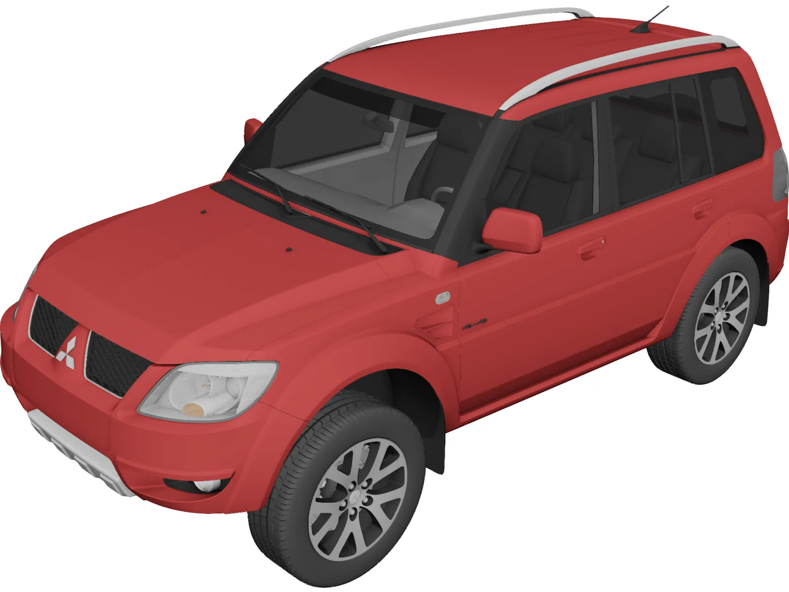 Mitsubishi Pajero 4x4 3D Model main preview