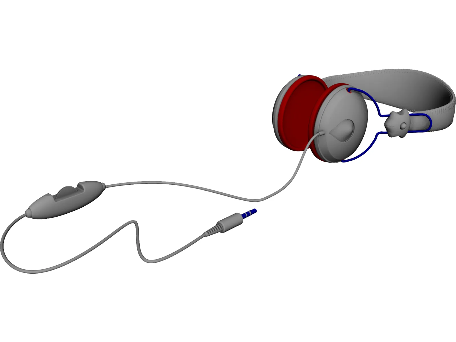 Senheisser Headphones 3D Model main preview