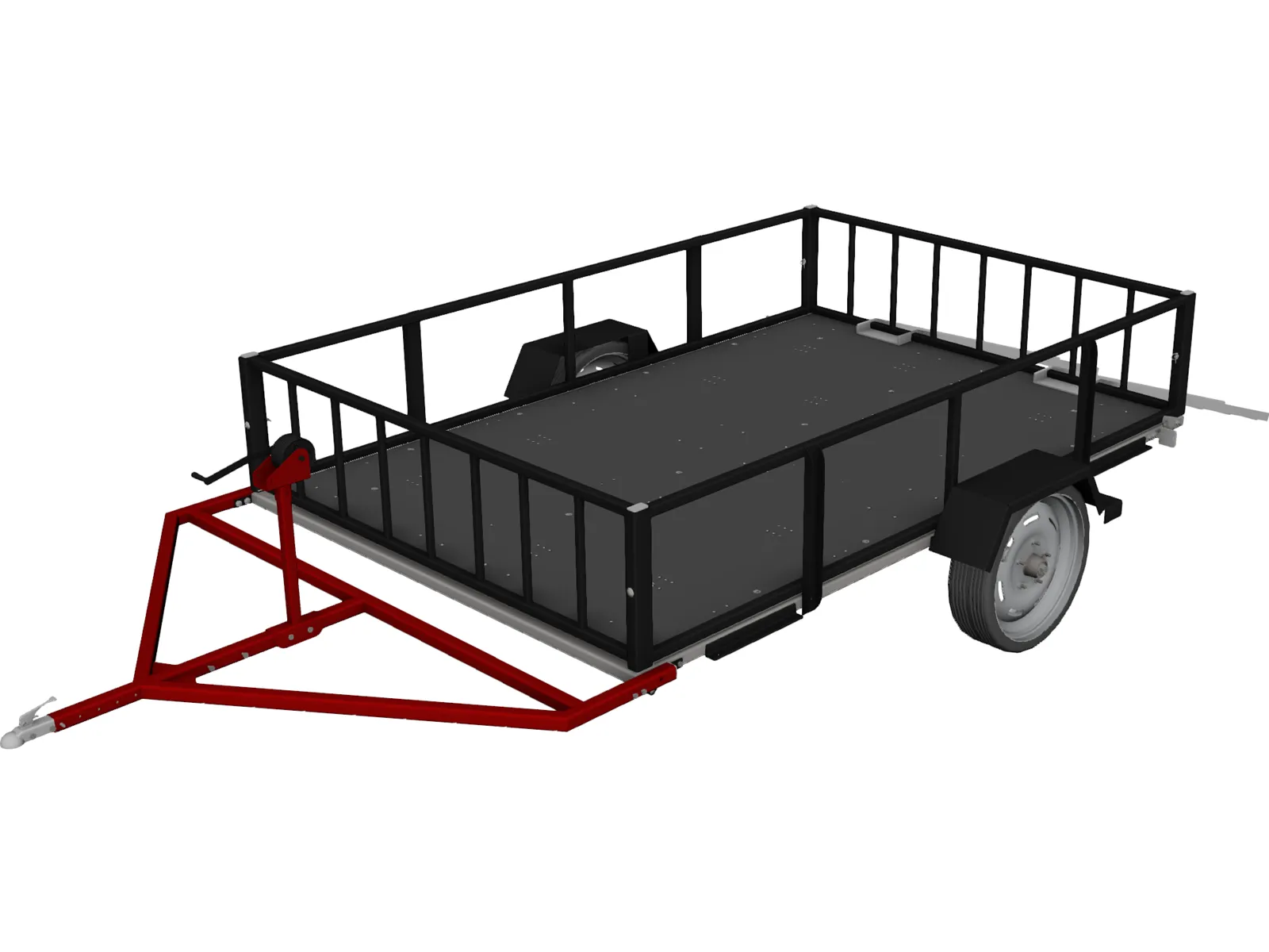 Multi-Purpose Trailer 3D Model main preview