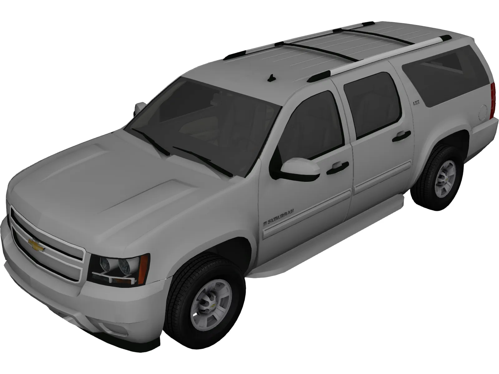 Chevrolet Suburban LTZ (2008) 3D Model main preview
