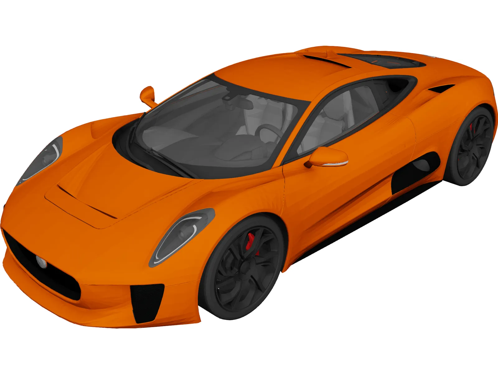 Jaguar C-X75 Concept 3D Model main preview