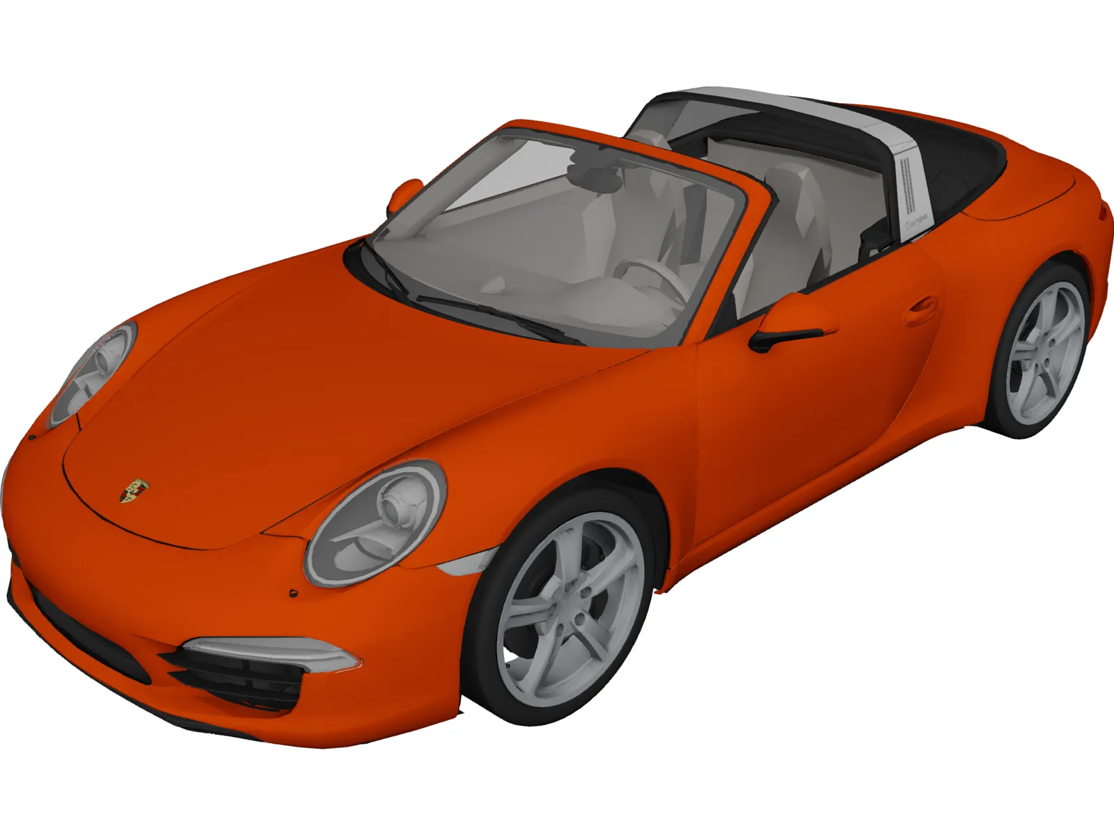 Porsche 911 Targa 4 (2015) 3D Model main preview