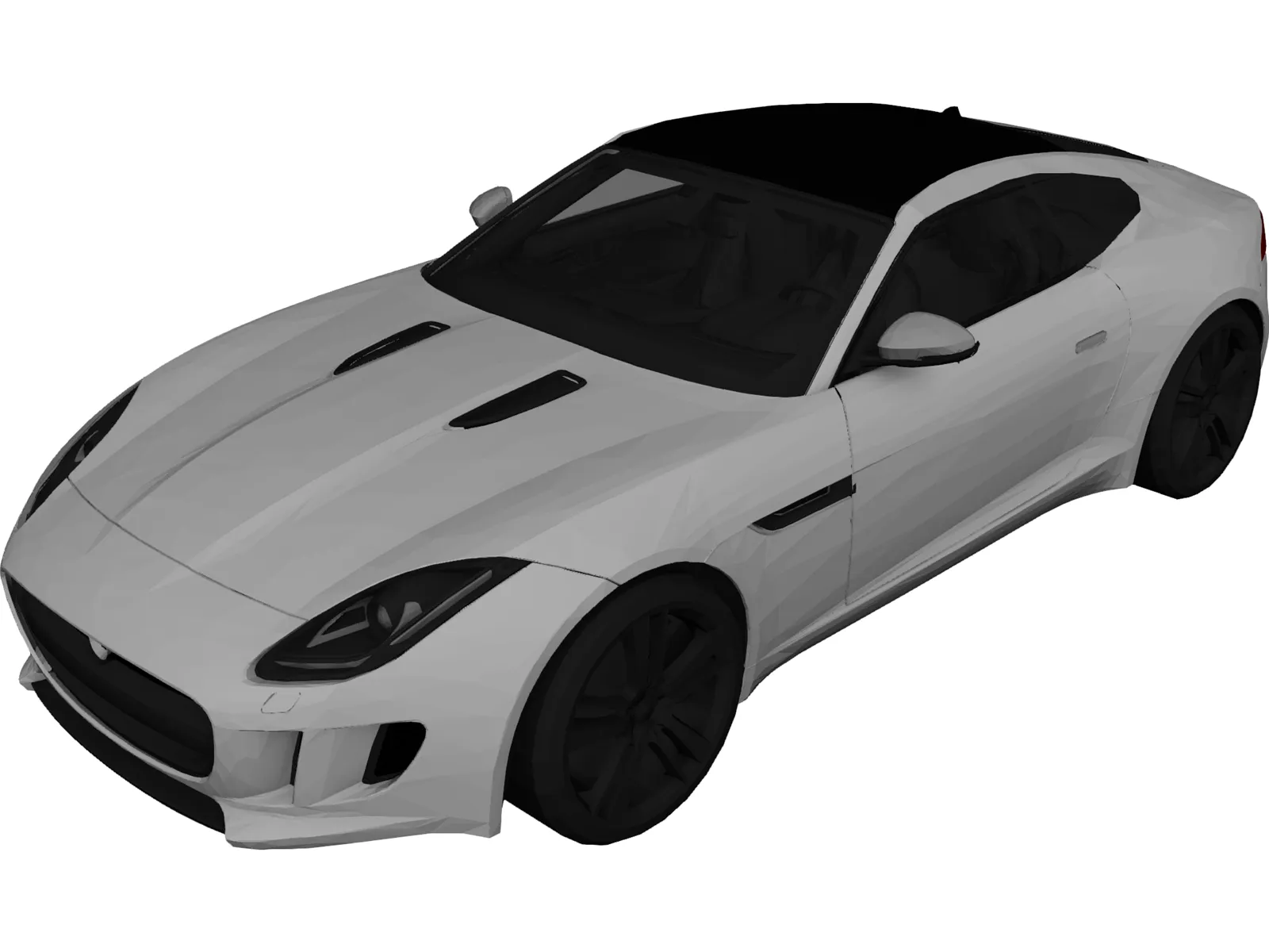 Jaguar F-Type Coupe (2014) 3D Model main preview