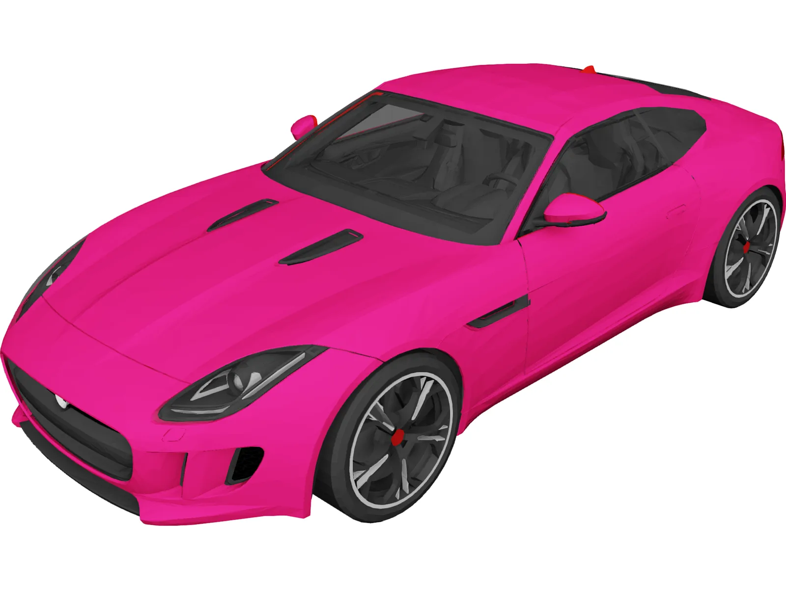 Jaguar F-Type R (2015) 3D Model main preview