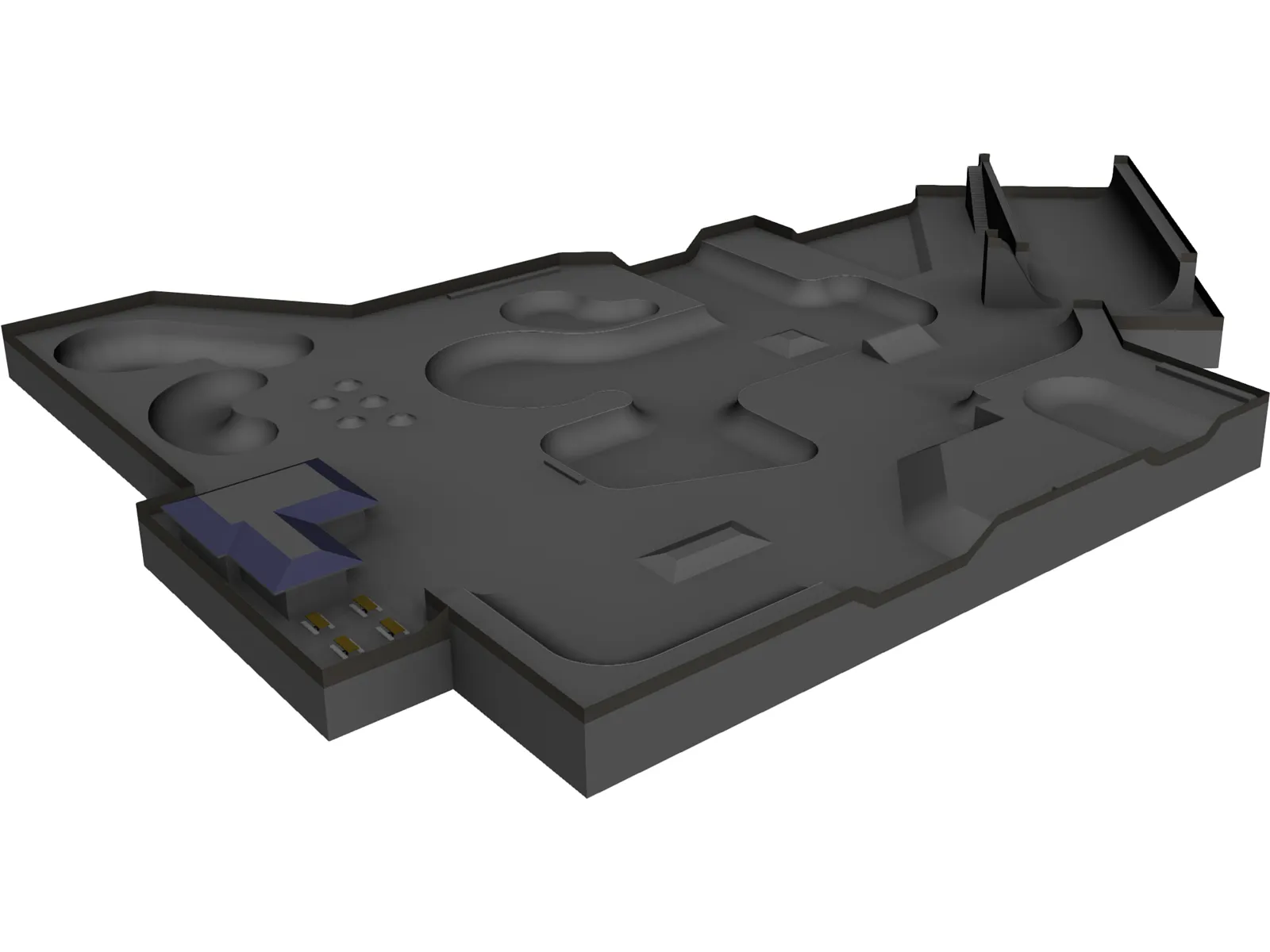 Skate Park 3D Model main preview