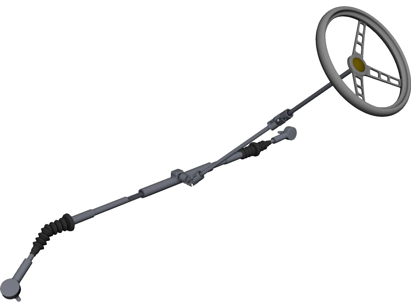 Steering Assembly 3D Model main preview