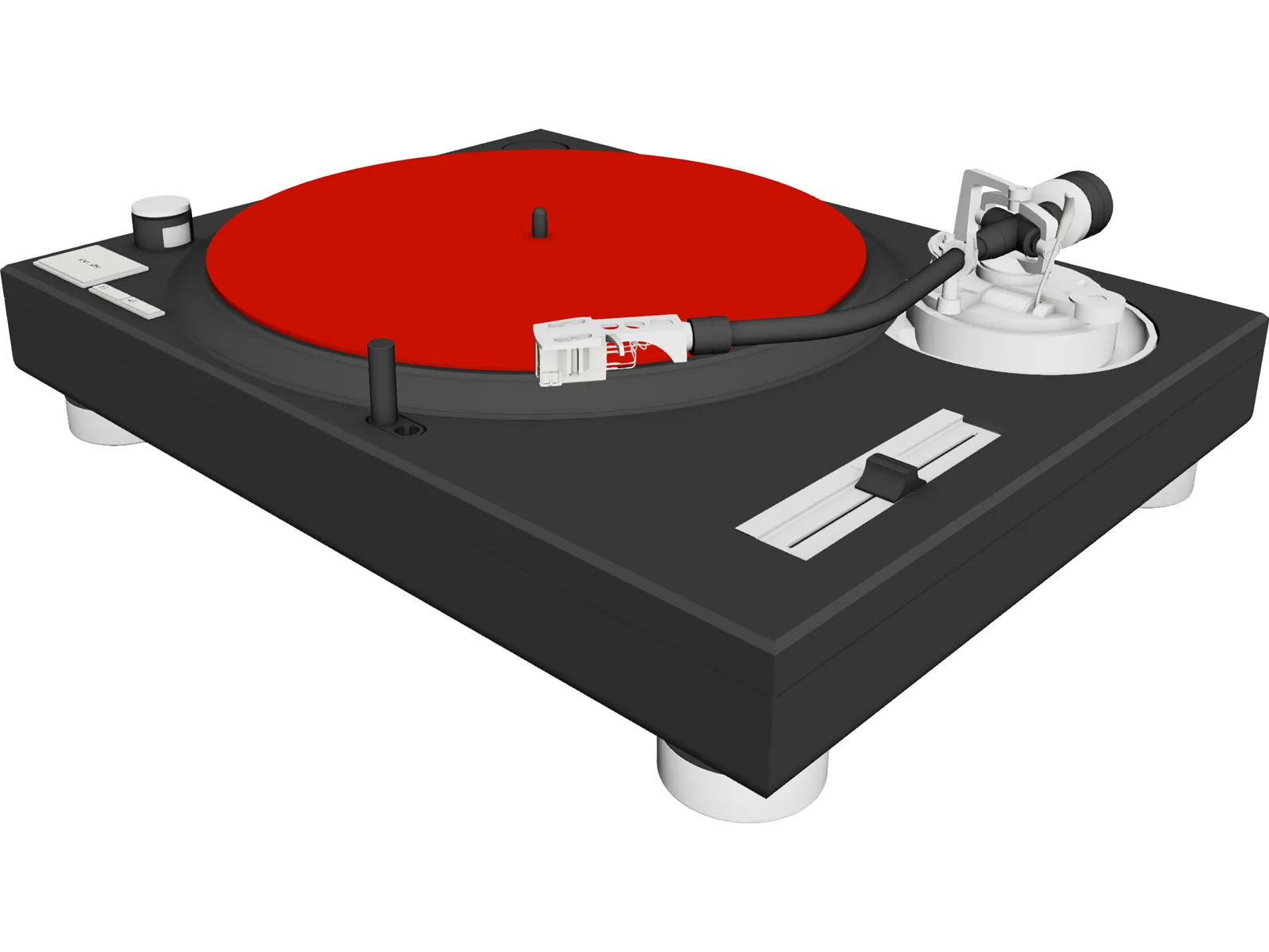 Turntable Technics MK2 1200 3D Model main preview