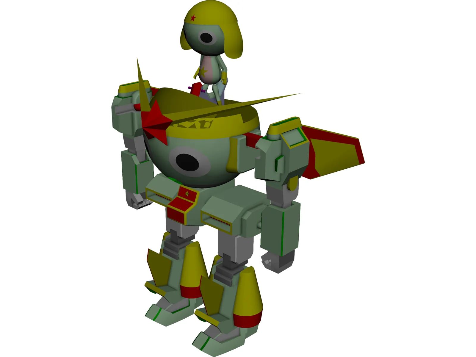 Keroro Robo Mk-II 3D Model main preview