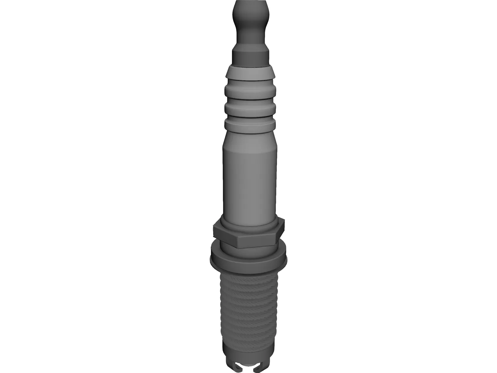 Spark Plug 3D Model main preview