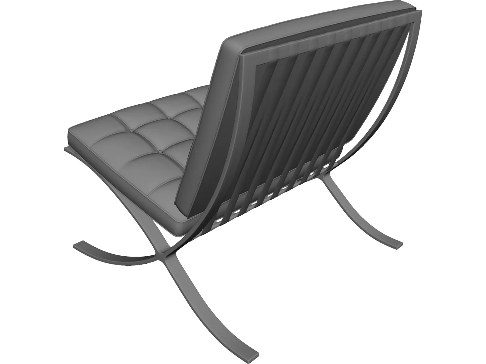 Barcelona Chair 3D Model main preview