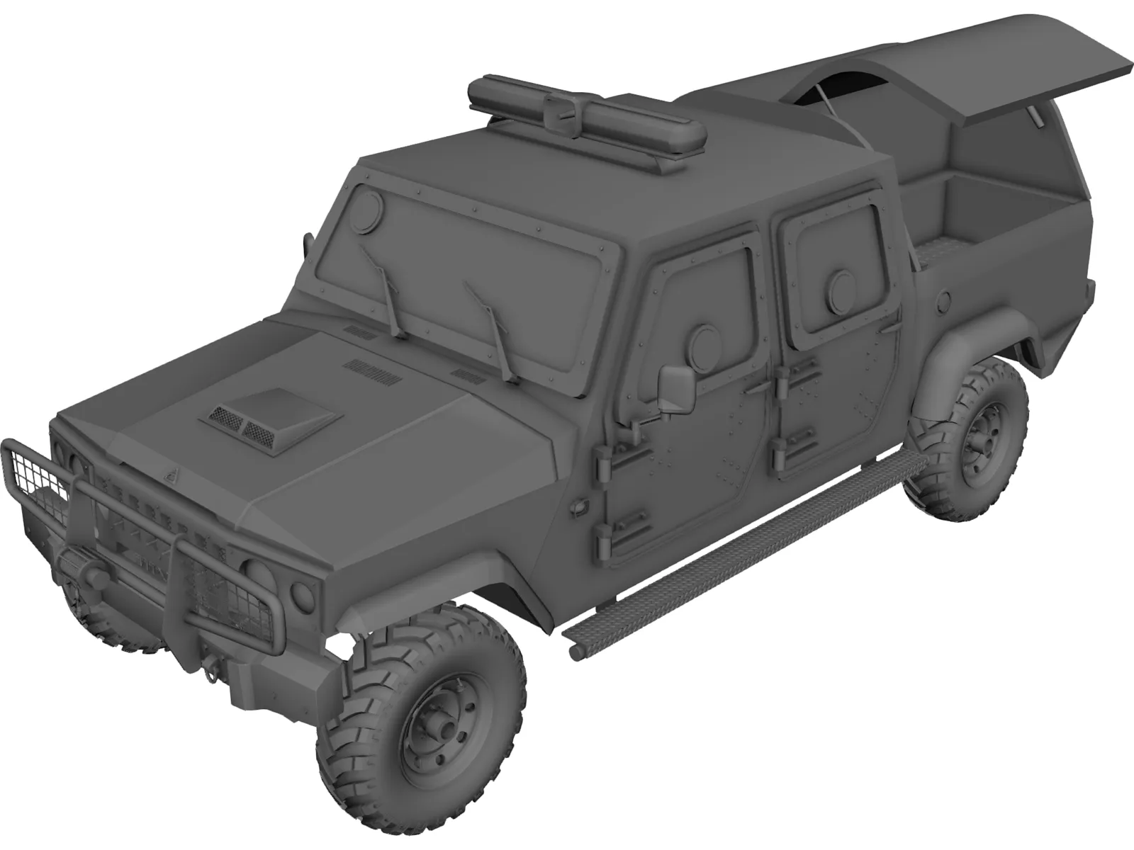 Jeep Agrale C.I.T (Cash in Transit) 3D Model main preview