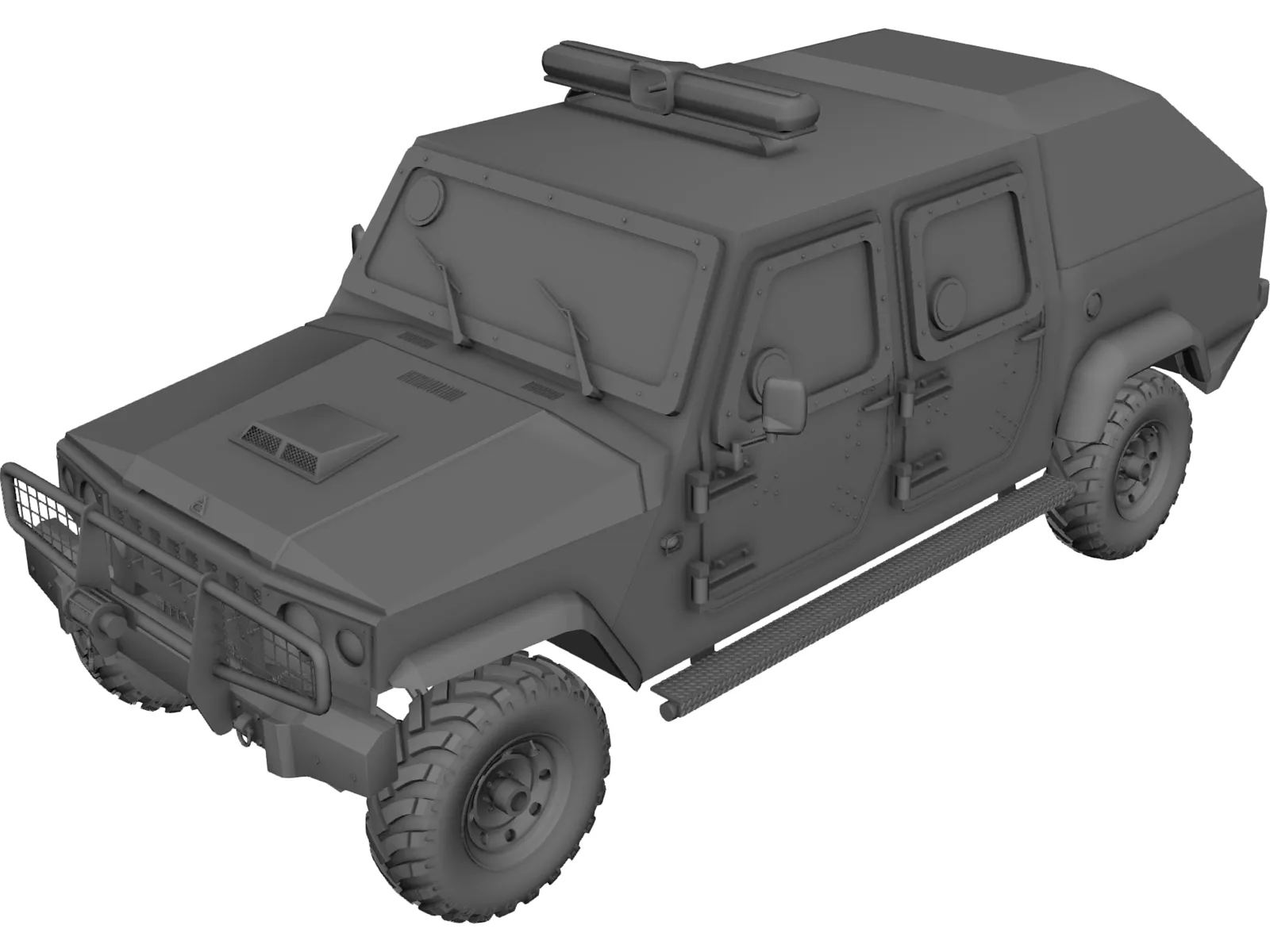 Jeep Agrale BP Canopy 3D Model main preview