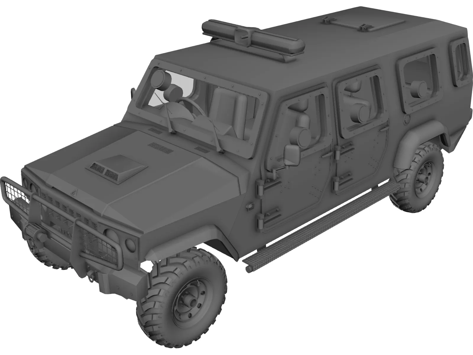 Jeep Agrale Double Cab 3D Model main preview