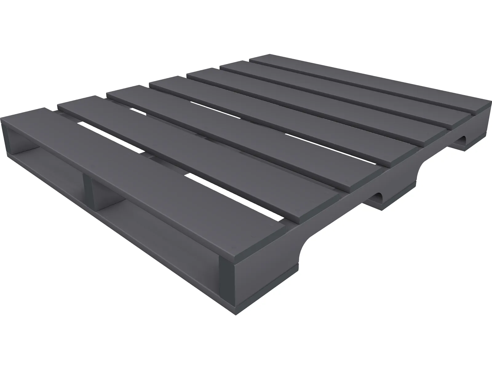 Wooden Pallet 40W x 48D 3D Model main preview