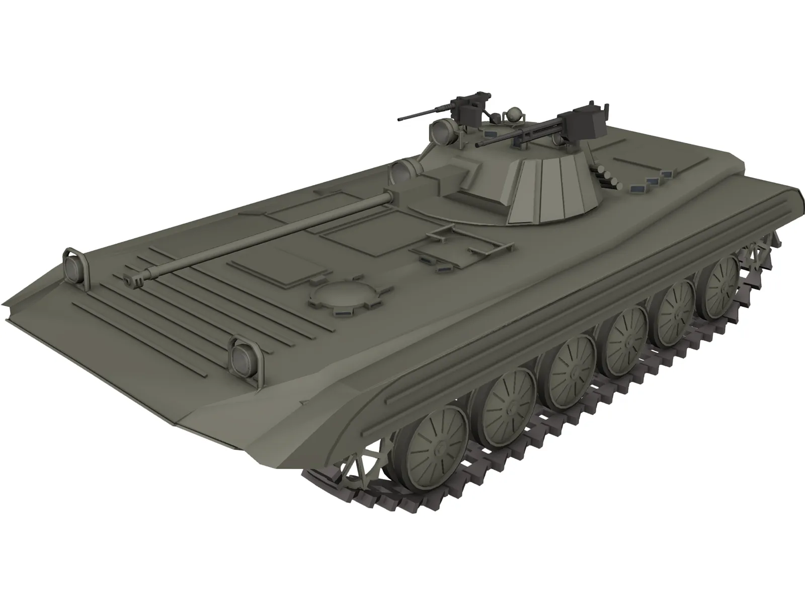 APC Tank 3D Model main preview