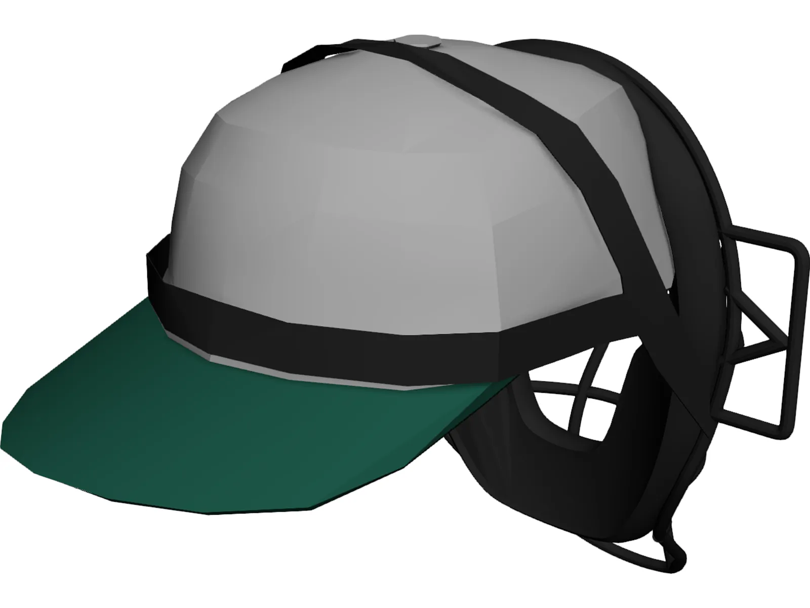 Baseball Catcher Mask 3D Model main preview